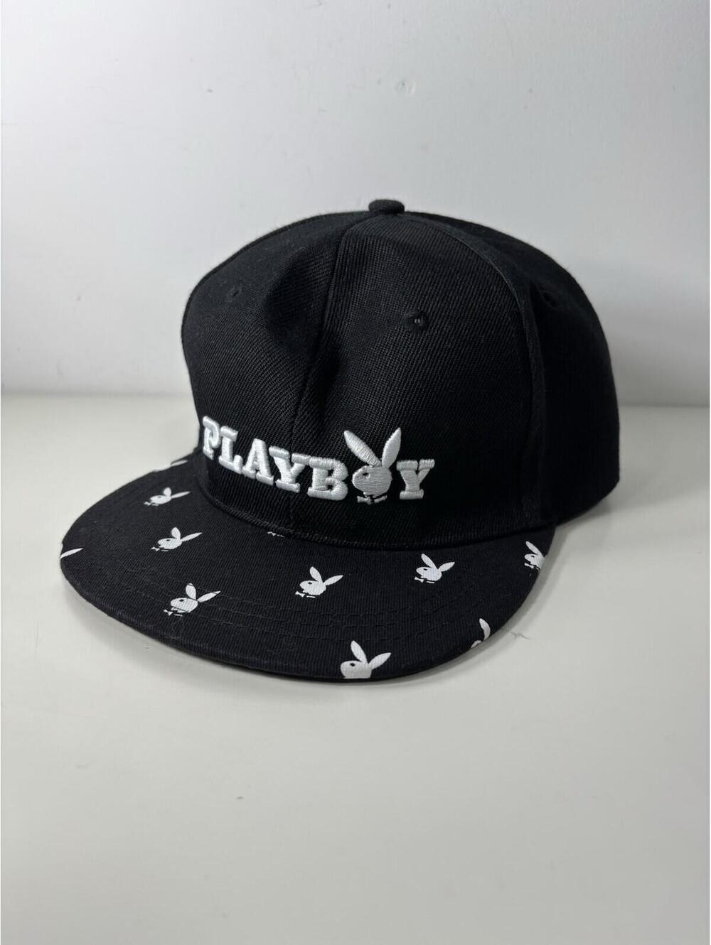 Playboy Bunny Logo Snapback Black & White